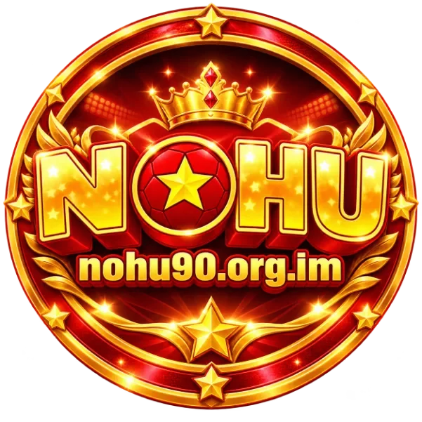 Logo NOHU90 dạng huy hiệu tròn