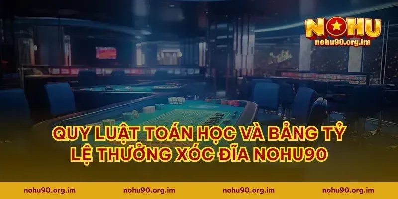 Quy luật toán học và bảng tỷ lệ thưởng xóc đĩa Nohu90
